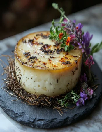 Smoldering Hay Baked Cheese First Image First Image