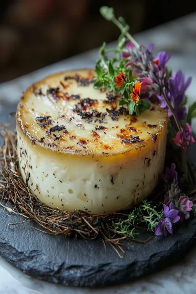 Smoldering Hay Baked Cheese First Image First Image