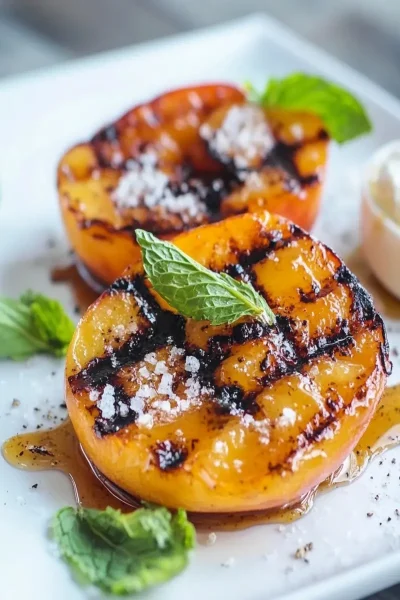 Cinder Block Grilled Peach First Image First Image
