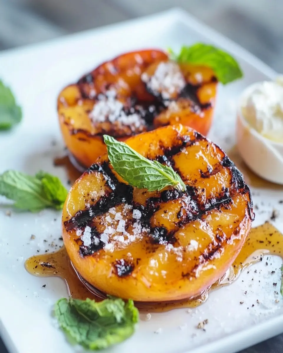 Cinder Block Grilled Peach First Image First Image