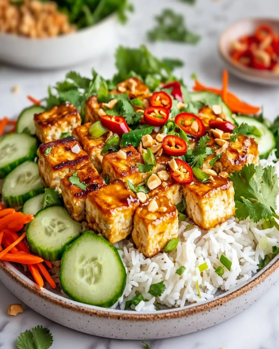 Crispy Tofu Peanut Rice: The Best Quick & Tasty Bowl Ever 7