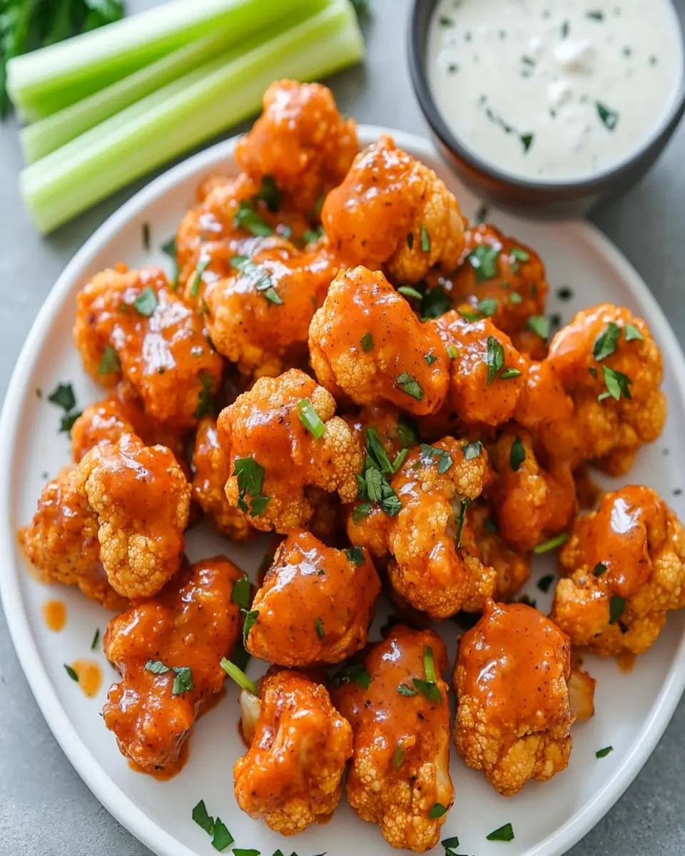 Buffalo Cauliflower Wings That'll Change Your Snack Game Forever 7