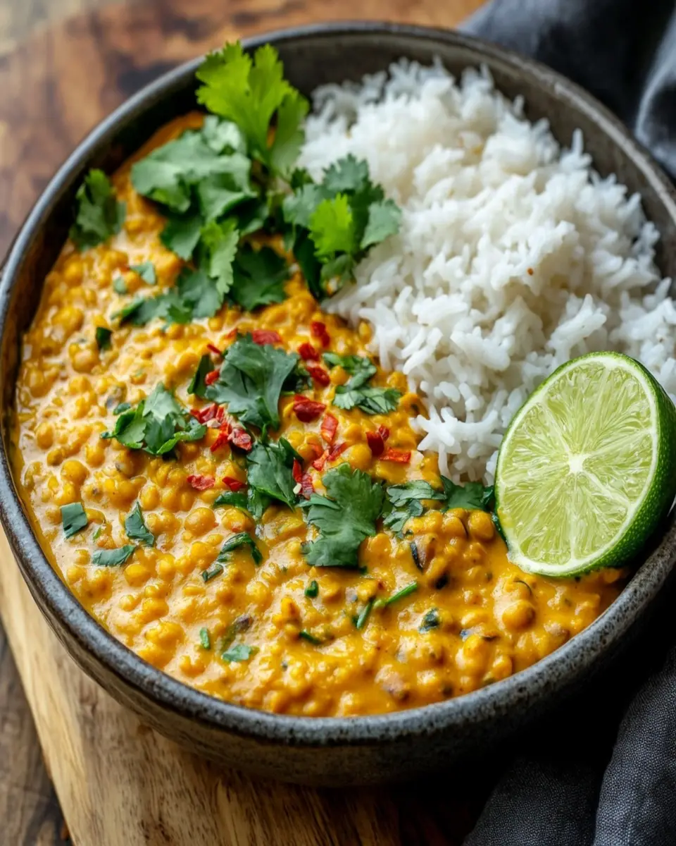 Lentil Coconut Dahl First Image First Image