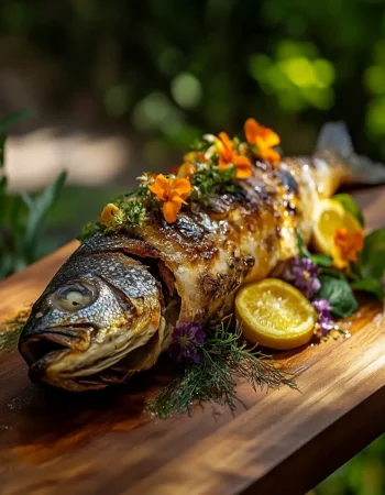Whole Roasted Fish in Animal Fat Blanket First Image First Image