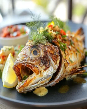 Fish Head Collar Broiled to Crispy First Image First Image