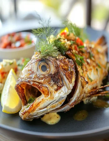 Fish Head Collar Broiled to Crispy First Image First Image