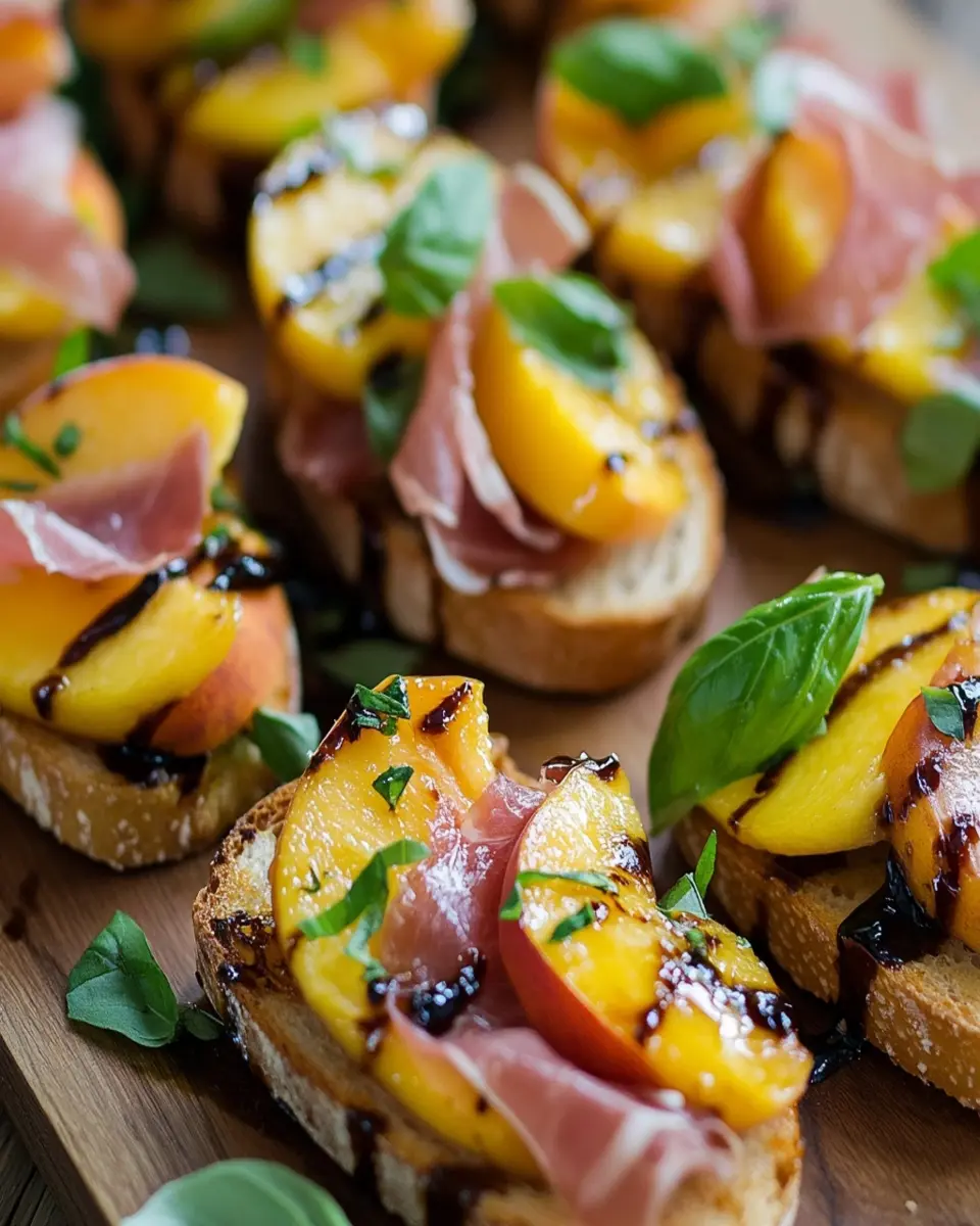 Peach Prosciutto Crostini: Irresistibly Sweet & Savory Delight 7 nshbtackjnylh3f7ppie