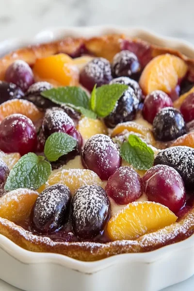 Velvet Pit Stone Fruit Clafoutis First Image First Image