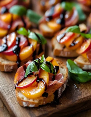Peach Prosciutto Crostini First Image First Image