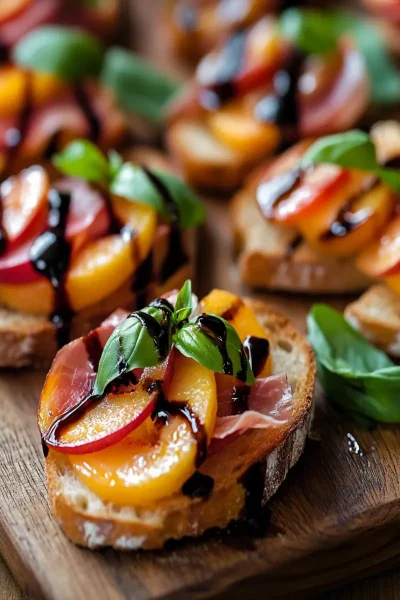 Peach Prosciutto Crostini: Irresistibly Sweet & Savory Delight 5 Peach Prosciutto Crostini First Image First Image