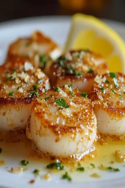 Garlic Parmesan Scallops First Image First Image