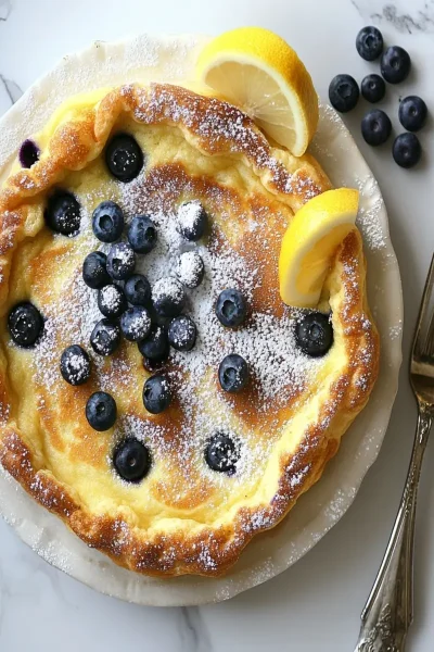 Lemon Blueberry Dutch Baby: The Best Sweet Breakfast Treat 33 Lemon Blueberry Dutch Baby First Image First Image