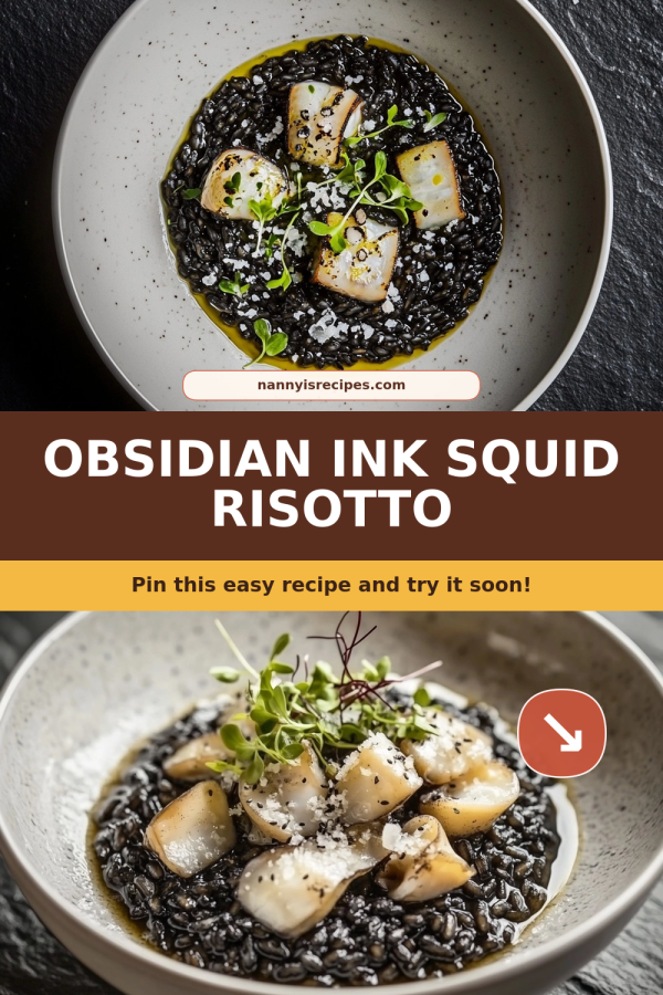 Obsidian Ink Squid Risotto: A Bold and Creamy Delight! 11 render job 3921dc28a749465fbe07