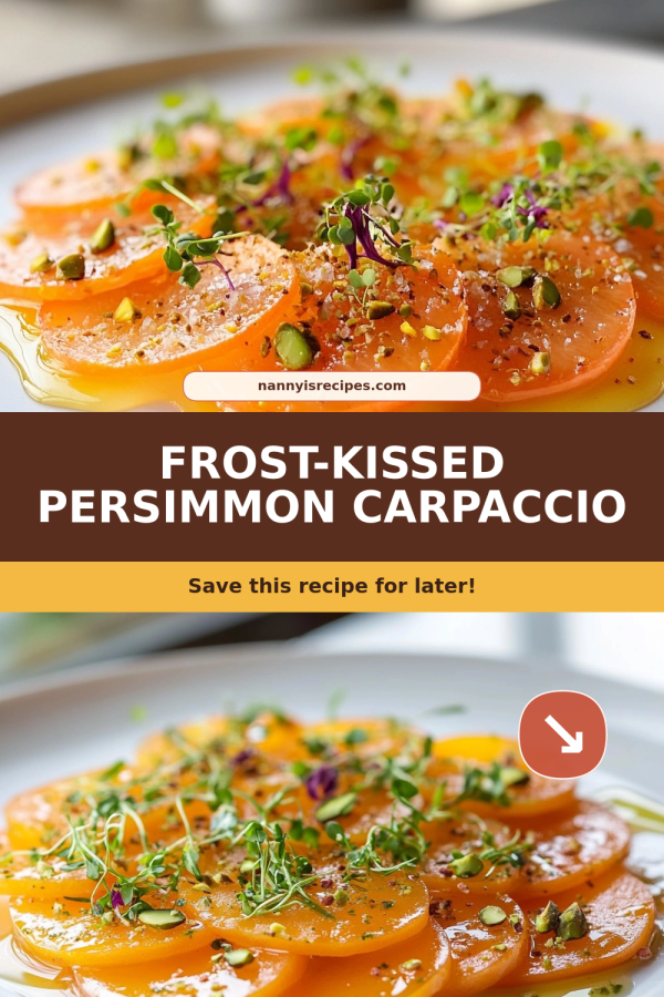 Frost-Kissed Persimmon Carpaccio: A Juicy Seasonal Delight 9 render job 9a14409abc08412db73b