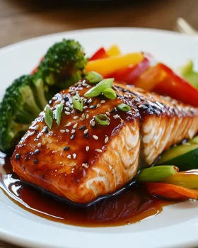Honey Sriracha Salmon First Image First Image