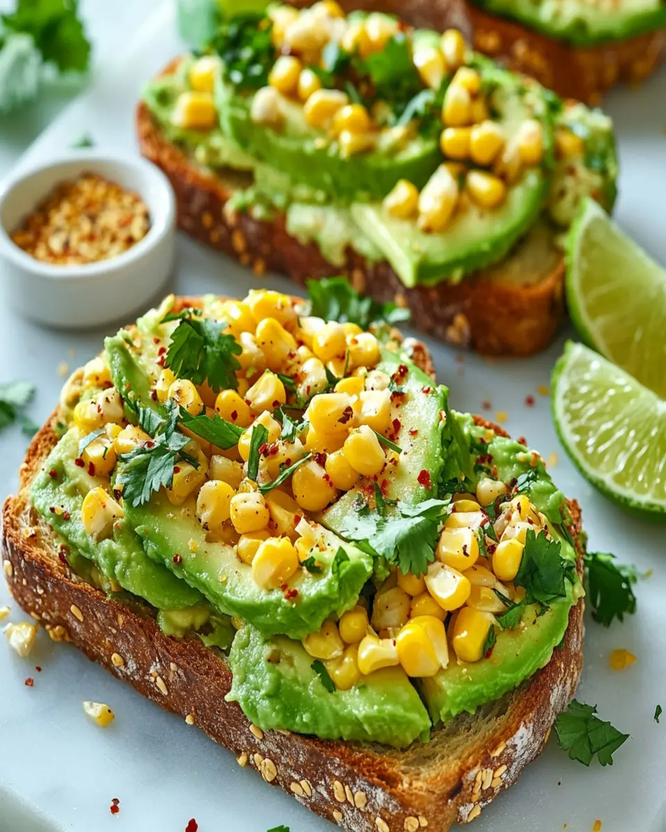 Avocado Corn Toast First Image First Image