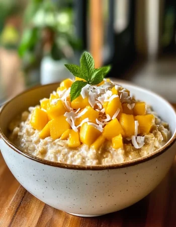 Mango Coconut Oats: Indulgent Breakfast for Tropical Bliss 29 Mango Coconut Oats First Image First Image