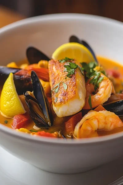 Saffron Fog Bouillabaisse: Indulge in a Flavorful Escape 25 Saffron Fog Bouillabaisse First Image First Image