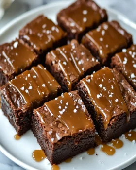 Salted Caramel Brownies First Image First Image