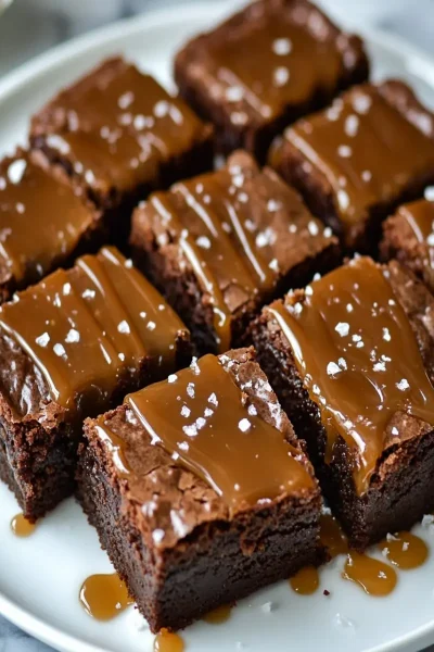 Salted Caramel Brownies First Image First Image