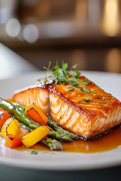 Maple Glazed Salmon First Image First Image