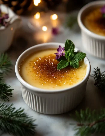 Whispering Pine Crème Brûlée: Indulgent Delight to Savor 30 Whispering Pine Crème Brûlée First Image First Image