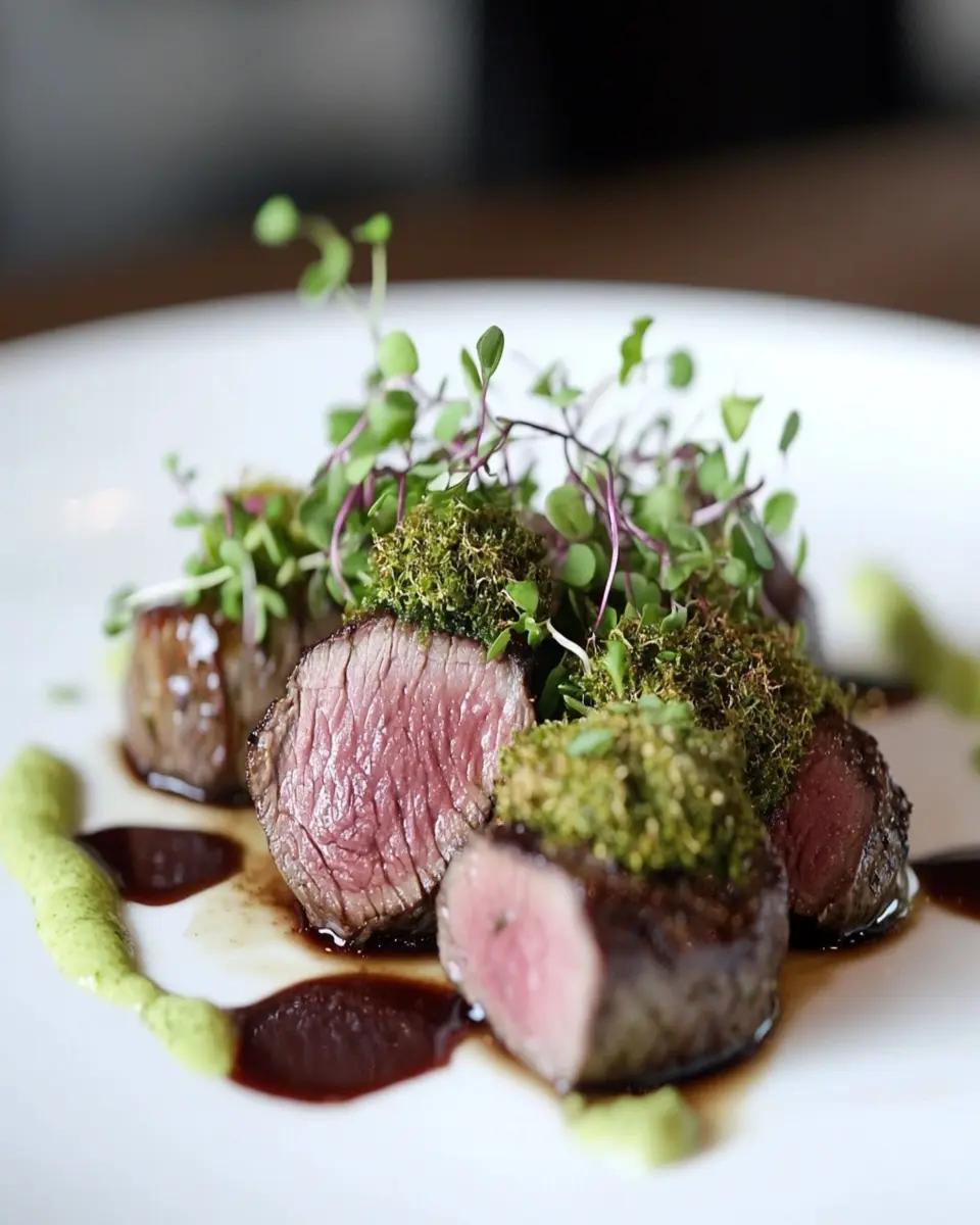 Moss-Crusted Venison Loin First Image First Image