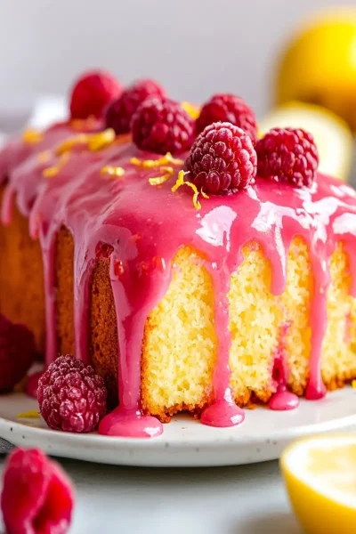 Raspberry Lemon Loaf First Image First Image