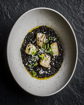 Obsidian Ink Squid Risotto First Image First Image