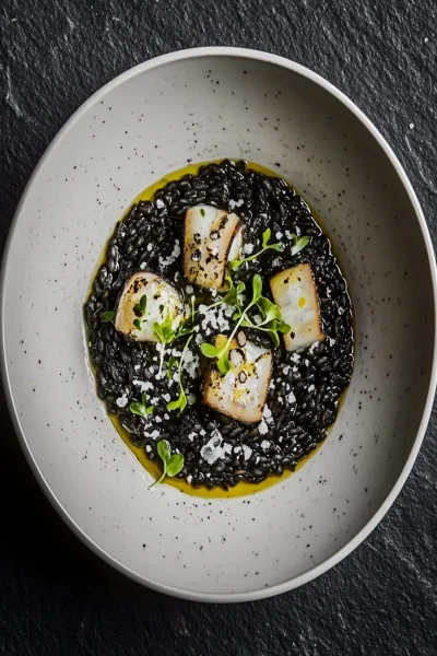 Obsidian Ink Squid Risotto First Image First Image