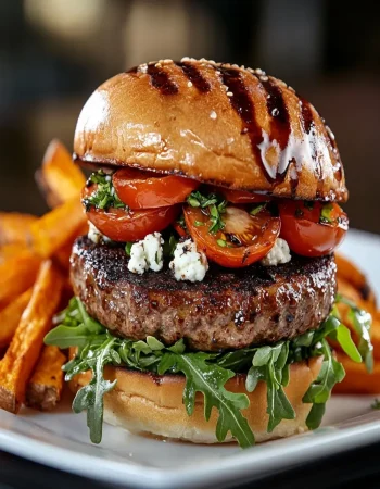 Goat Cheese Stuffed Burgers First Image First Image