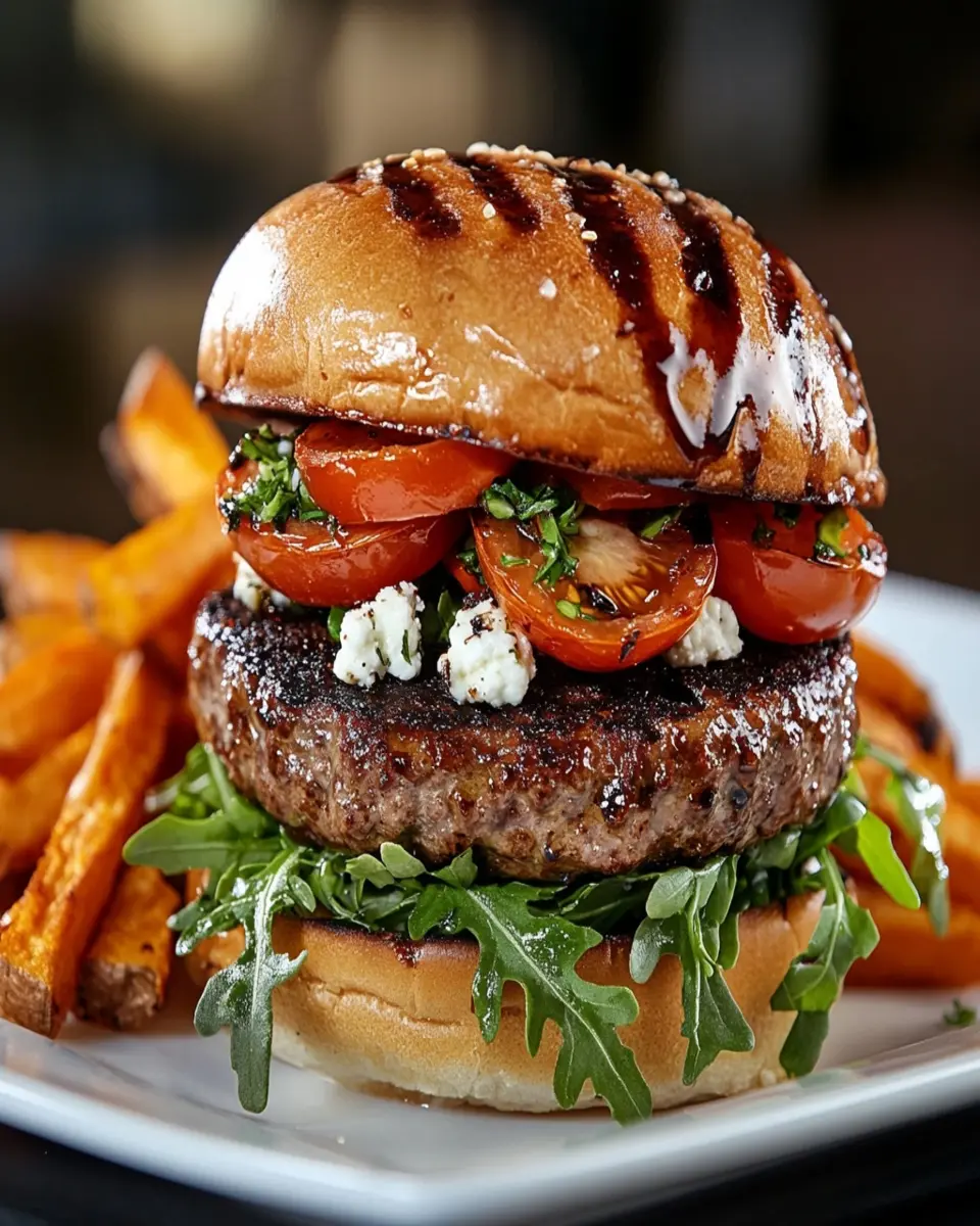 Goat Cheese Stuffed Burgers First Image First Image
