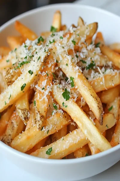 Truffle Parmesan Fries: The Best Indulgent Snack Ever! 9 Truffle Parmesan Fries First Image First Image