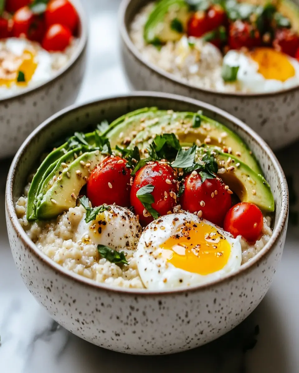 Savory Oatmeal Bowls First Image First Image