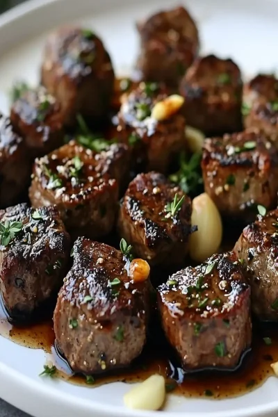 Garlic Butter Steak Bites: Juicy, Simple Bliss at Home 9 Garlic Butter Steak Bites First Image First Image